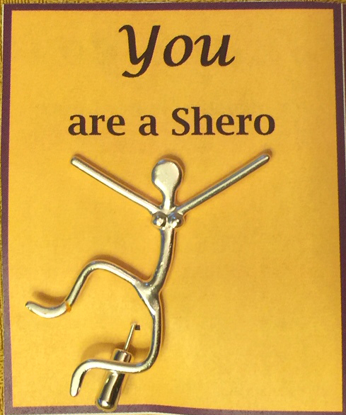 Shero pin front in card